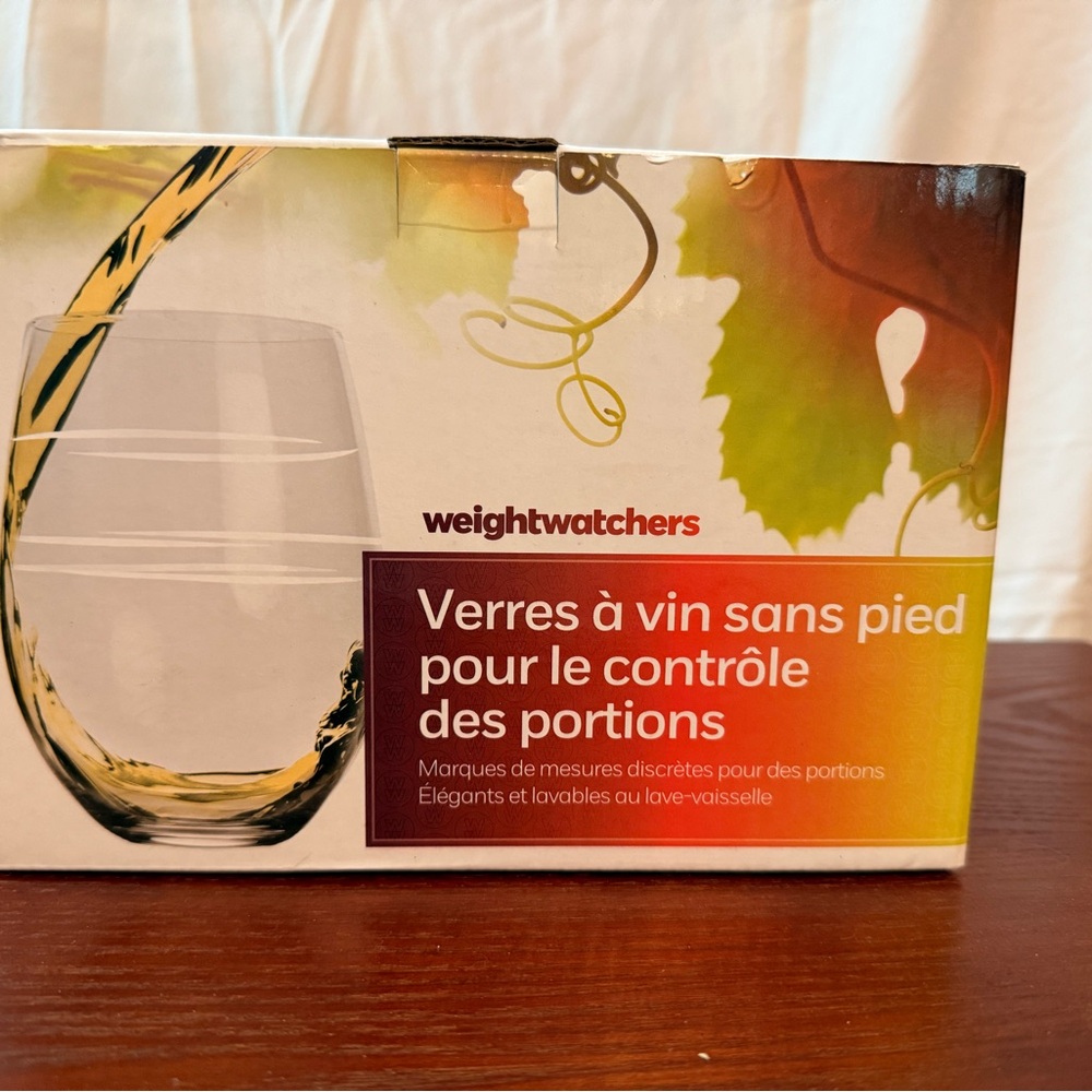 Weight Watchers Stemless Glasses - Multicolor